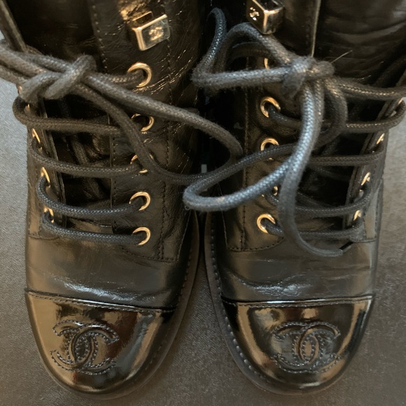 CHANEL Lace-Up Boots - Picture 2 of 9